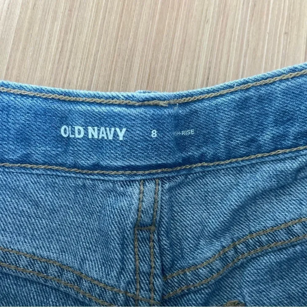 Old Navy Hi Rise Distressed Denim Shorts